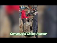 durable compact commercial coffee roaster machine 0-300℃ adjustable