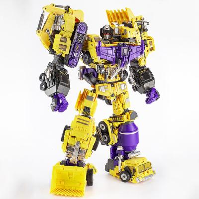 China MODEL TOY JINBAO Devastator Oversized 6pcs Set Engineering Robot Yellow Action Figure Toys for sale