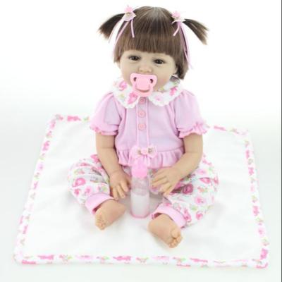 China 22 Inch Reborn Baby Toy DIY TOY Lovely Realistic Full Body Silicone - Lifelike Newborn Doll 55cm Babies for sale