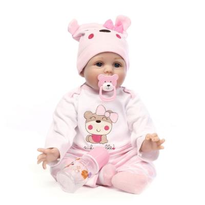 China 22 Inch Reborn Baby Toy DIY TOY Lovely Realistic Full Body Silicone - Lifelike Newborn Doll 55cm Babies for sale