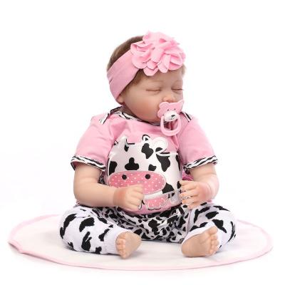 China 22 Inch Realistic Full Body Silicone Realistic Full Body Silicone Reborn Baby Doll 55cm Newborn Babies 22 Inch for sale