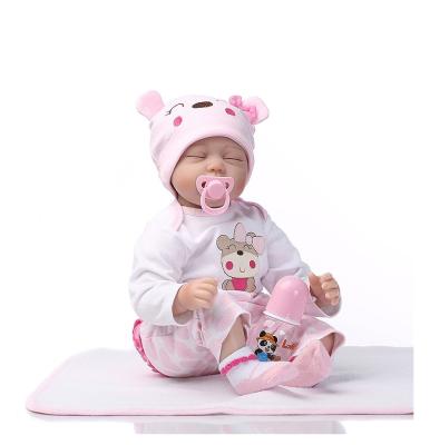 China 22 Inch Reborn Baby Toy DIY TOY Lovely Realistic Full Body Silicone - Lifelike Newborn Doll 55cm Babies for sale