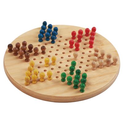 China Family Game Bamboo Chinese Checkers Board Game Classic Strategy Game & Fun for The Whole Family for sale