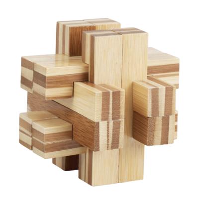 China Educational Toy Brain Teasers Wooden Puzzles for Kids and Adults Notched Stick for sale