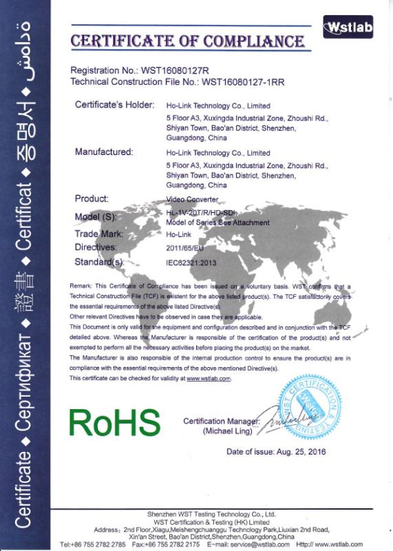 ROHS-01 - Ho-link Technology Co., Limited