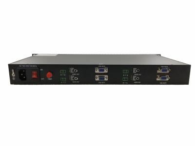 China Ho-Verbindungsvideo zu Faserkonverter, 4 Chs VGA+4 Chs Vorwärts-Audio+4 Chs RS232 zu verkaufen