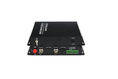 China HD 2 channel RS485 3G SDI fiber video transmitter used digital optical transmission + Forward / Reverse Audio for sale