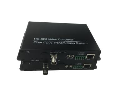 China SMF 20KM 1080P 60Hz Optical Fiber Receiver SDI Video Fiber Optic Transmitter RS485 data +Ethernet for sale