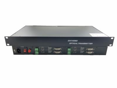 China Lossless Dvi Faserkonverter 2channel Bidirection DVI 1080P/60zh mit Daten 2audio 2 zu verkaufen