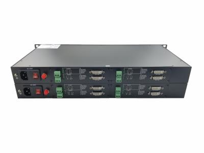 China Rack 1080P/60Hz Lossless Dvi To Fiber Video Converter Transceiver Receiver single core 4 channel for sale