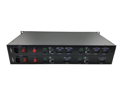 China CE VGA To Fiber Converter Audio Video / VGA Multiplexer rack 2CH Audio + Data + Fiber Port for sale