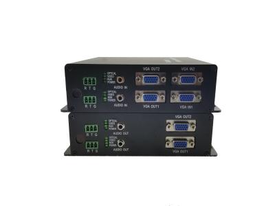 China 4 CH1080P/60Hz VGA fiber Optic Converter /Uncompressed to Fiber Video Transmission+data,Available OEM/ODM for sale