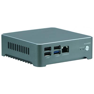 China Full Alloy N3929SZ DC 12V Quad Core Nano 2 Lan Mini X86 Fanless Aluminum Desktop PC for sale