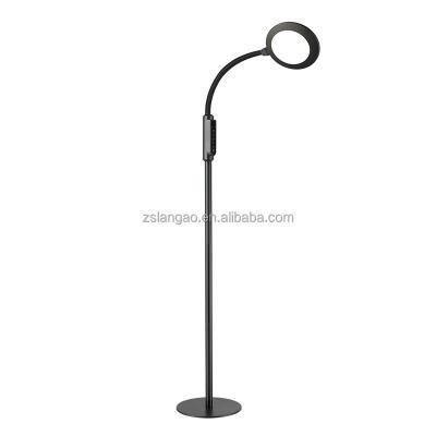 China Floor Lamp Height Adjustable Table Lamp Office/Work/Living Room Reading Gooseneck 2700-6500K Dimmable Flexible Decoration Lamp Standing Led Floor Lamp With Marble Base for sale