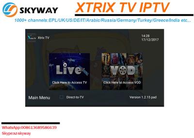 China IPTV Account Xtrix IPTV with Europe IPTV Channel Italy UK Germany Arabic USA Channels Te koop