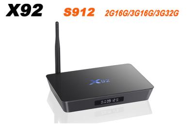 China X92 Amlogic S912 Android 7.1 TV Box 2GB/3GB 16GB/32GB Octa Core KD Player Fully Loaded 5G Wifi X92 Smart Set Top Box for sale