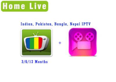 China Homelive apk iptv Indian Pakistan Bangla Nepal iptv with Bolly-tube VOD movie stable for android tv box for sale