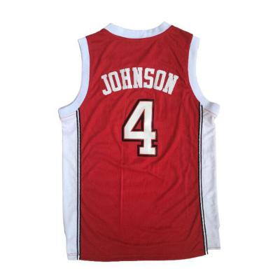 China UNLV Antibacterial 4 Johnson Red College Basketball Jersey for sale