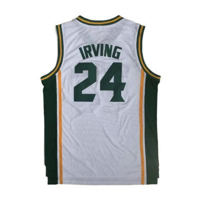 China ST PATRICK 24 IRVING White High School Basketball Antibacterial Tank Top for sale