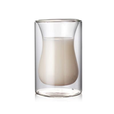 China High Heat Resistant Transparent Eco - Friendly Borosilicate 120ML Coffee Glass Mugs Sustainable for sale