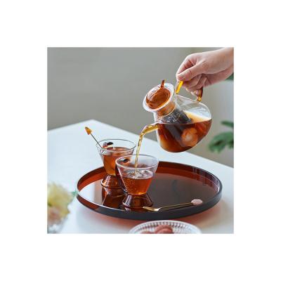 China Viable High Quality Borosilicate Heat Resistant Japanese Glass Teapot with Removable Infuser for sale