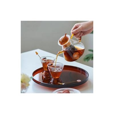 China Sustainable Manufacturing Professional Borosilicate Heat Resistant Japanese Glass Teapot With Removable Infuser for sale