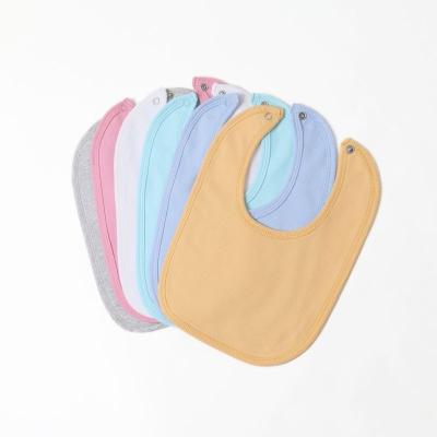 China Fashion anti-static wholesale comfortable children's real cotton baby soild bib baby bibs for sale