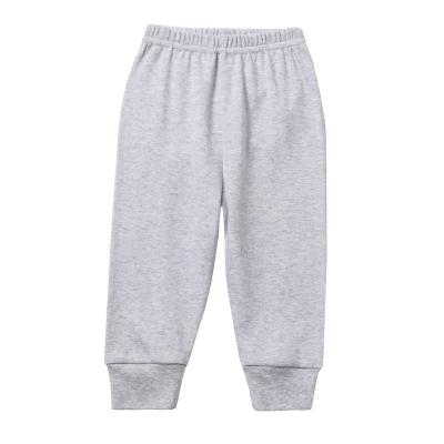 China Color Fade Proof Wholesale Summer Baby Home Style Trousers Long Pants Baby Cotton Pants for sale