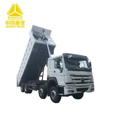 China Left Hand Driving Lifting Type HOWO 8X4 Front Dump Truck for sale