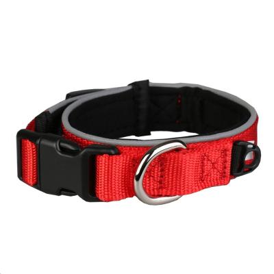 China Viable Wholesale Dog Nylon Collar and Leash with Black Power Buckle for sale