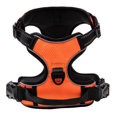 China Soft Front Range Stocked Non Pull Padded Dog Harness With Handle Dog Vest Anti Pull Dog Harness for sale