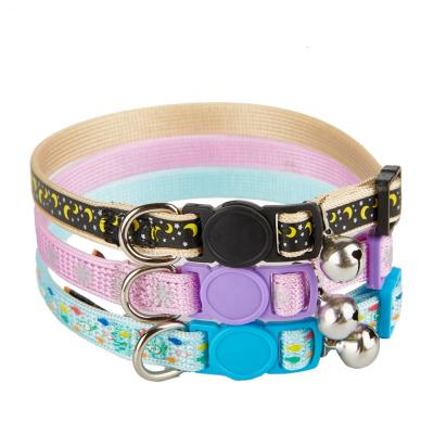 China New Fashion DETACHED Pet Cat Collar Nylon Reflective Collar for Kitten Yodate for sale