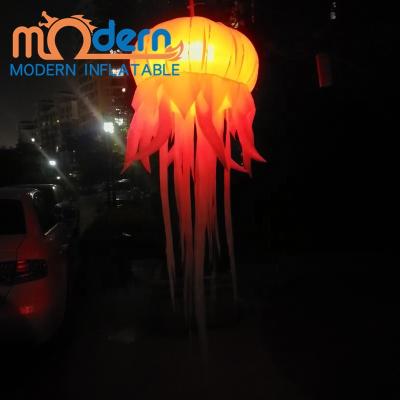 China Diameter: 1m Length: 2.3m Led Lighting Inflatable Jellyfish Decorative Inflatable Jellyfish for sale