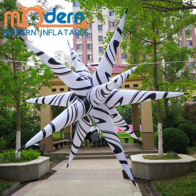 China Party Led Lighting Inflatable Star With Black Stripes for sale