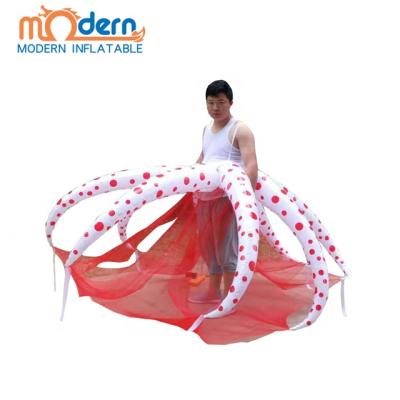 China Inflatable Performance Show Carnival Event Dance Octopus Wing Inflatable Costume For Parade Performance for sale