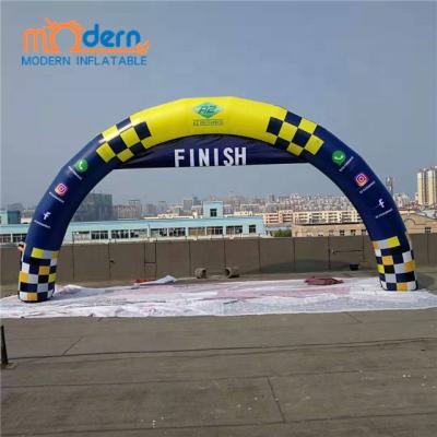 China 210d oxford cloth cheap outdoor inflatable advertising finish line entry race arch balloon with customized logo for sale for sale