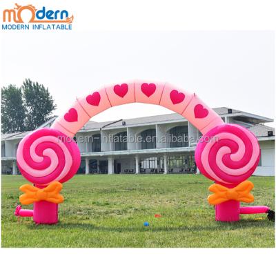 China For Zoo Outdoor Advertising / Outdoor Creative Christmas Inflatable Candy Arch Park Decoration for sale