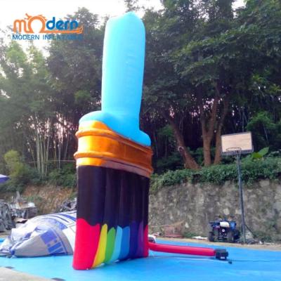 China 210d Oxford Cloth Advertising Ground Brush Inflatable Replica Model For Promotion Grand Opening for sale