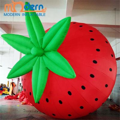 China Giant Inflatable Oxford Cloth Strawberry Festival Strawberry Fruit For Advertising for sale