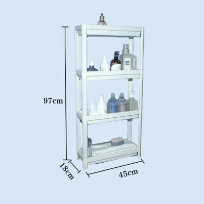 China Viable Supplier Custom Shelf Bathroom Storage Shelf Rack Plastic White Organizer China Customization Products for sale