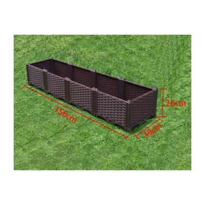 China Modern Discount Price Garden Planter Rectangular Vegetables Planting Container Grow Box for sale