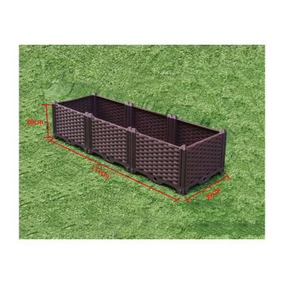 China Factory Direct Selling Modern Vegetables Planting Container Plant Reusable Ripper Plastic Planter Box for sale