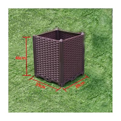 China Modern Cost Effective Plastic Planter Garden Grow Rooting Box Garden Flower Pot for sale