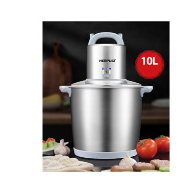 China Hotel Capacity Large Household Stainless Steel Electric 10L Food Grinder With Copper Motor for sale