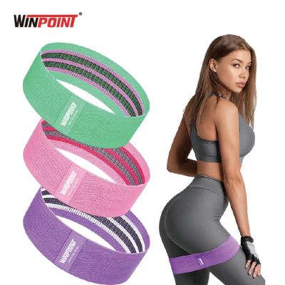 China Body Slimming Hot Sale WINPOINT FITNESS Fabric Glute Pink Resistant Resistance Bands For Glute With Resistance Band, Outdoors for sale