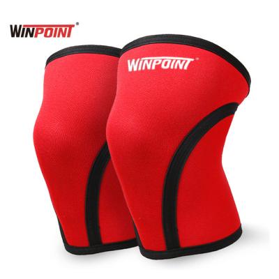 China WINPOINT Compression FITNESS Professional 7mm Weightlifting Synthetic Rubber Neoprene Top Thickened Gym Fitness Knee Support for sale