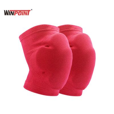 China High Quality Breathable WINPOINT Adjustable Elasticity Thicken PU Knitted Foam Padded Knee Support for sale