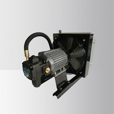 China For Hydraulic Pump Air Cooled Hydraulic Pump Fan Oil Cooler Heat Exchanger for sale