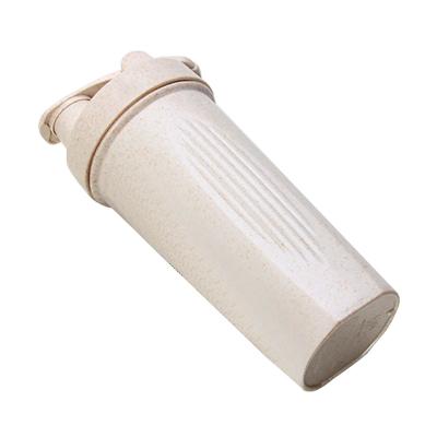 China Straw Cup Shaker Bottle Recycled Sustainable Biodegradable Water Bottle Wheat Plastic Sports Bottles With Custom Logo for sale