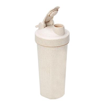 China Wheat Straw Biodegradable Plastic Shaker Bottle Viable Eco Friendly Protein Shaker Bottle for sale